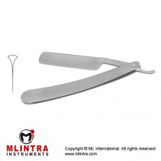 Razor Knife Hollow Blades on Both Sides Stainless Steel, Blade Size 75 mm